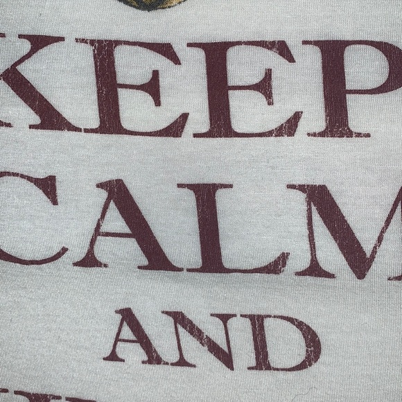 🎄Christmas 3/4 Slv Tee “KEEP CALM and JINGLE ON” Size Medium🎅🏼 - Picture 9 of 10